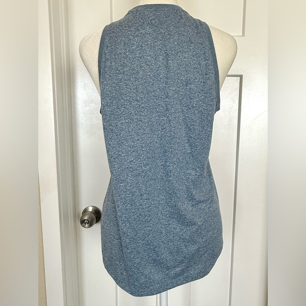 Nike Dri-FIT Sleeveless Tank Top | Heather Blue | Size Small - Picture 2 of 4